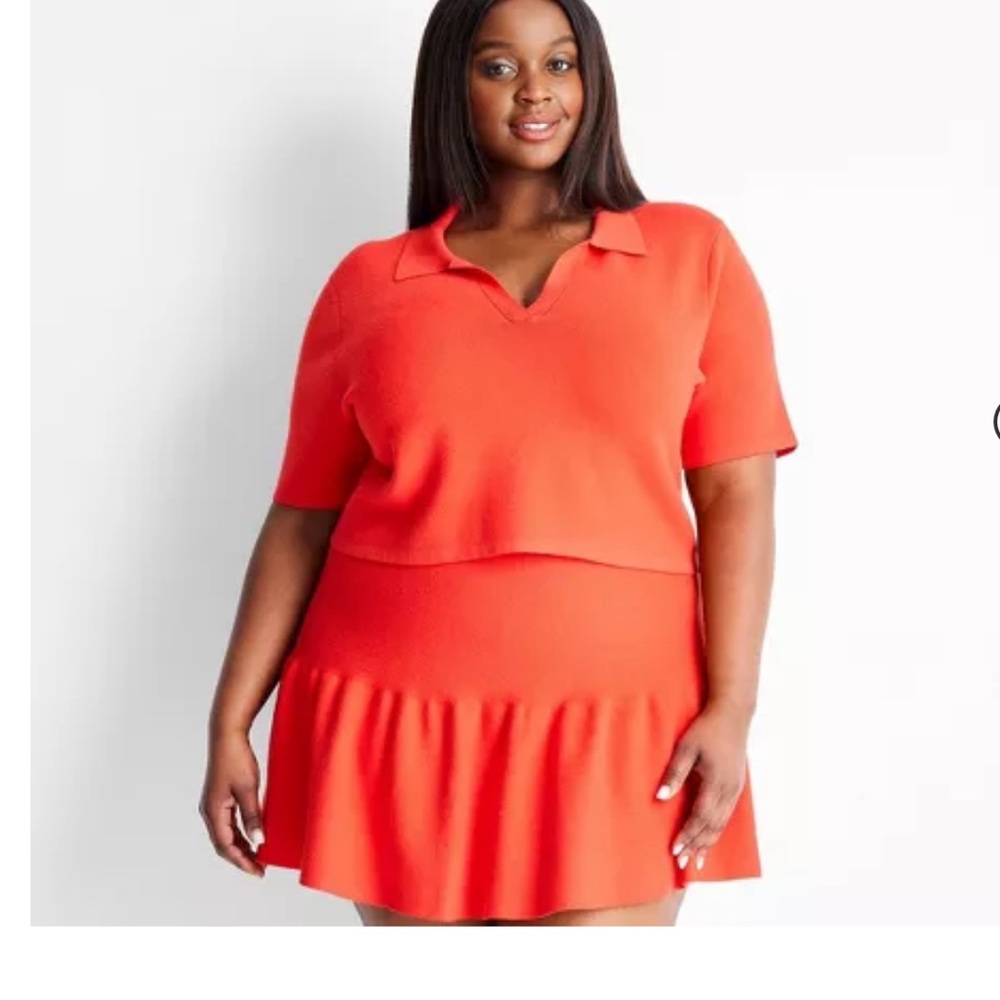 Women's Short Sleeve Polo Top - Future Collective™ with Jenee Naylor Red 4X